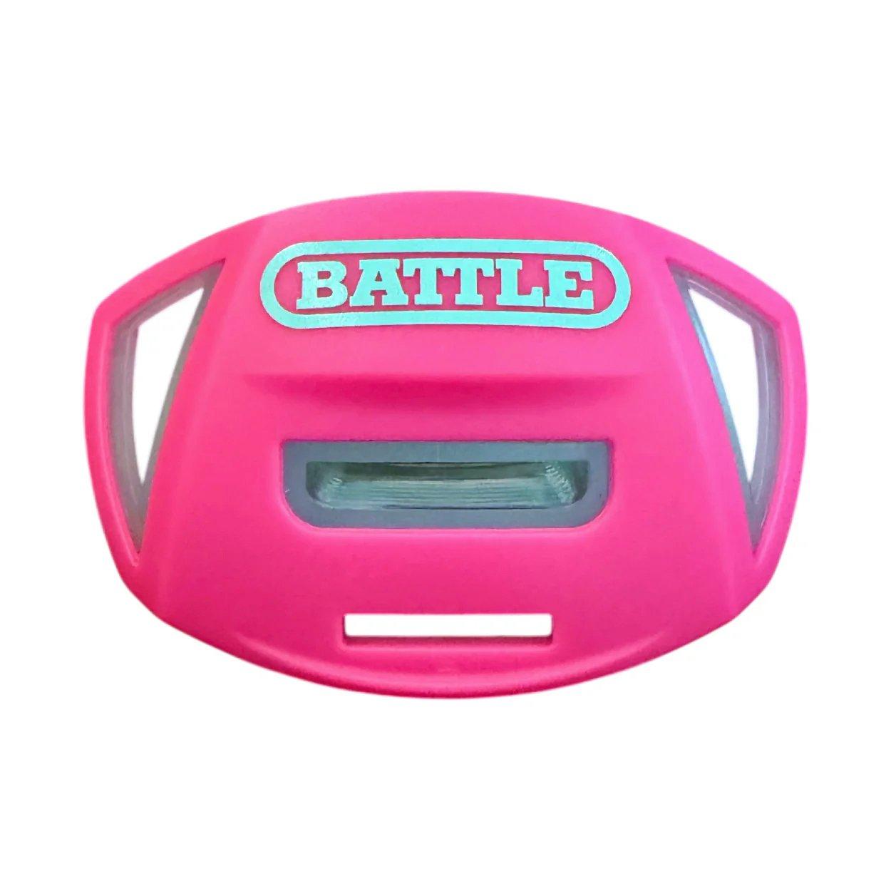 Battle Sports Speed Air Mouthguard with Interchangeable Thick Strap - Pink/Aqua - PINK/BLUE